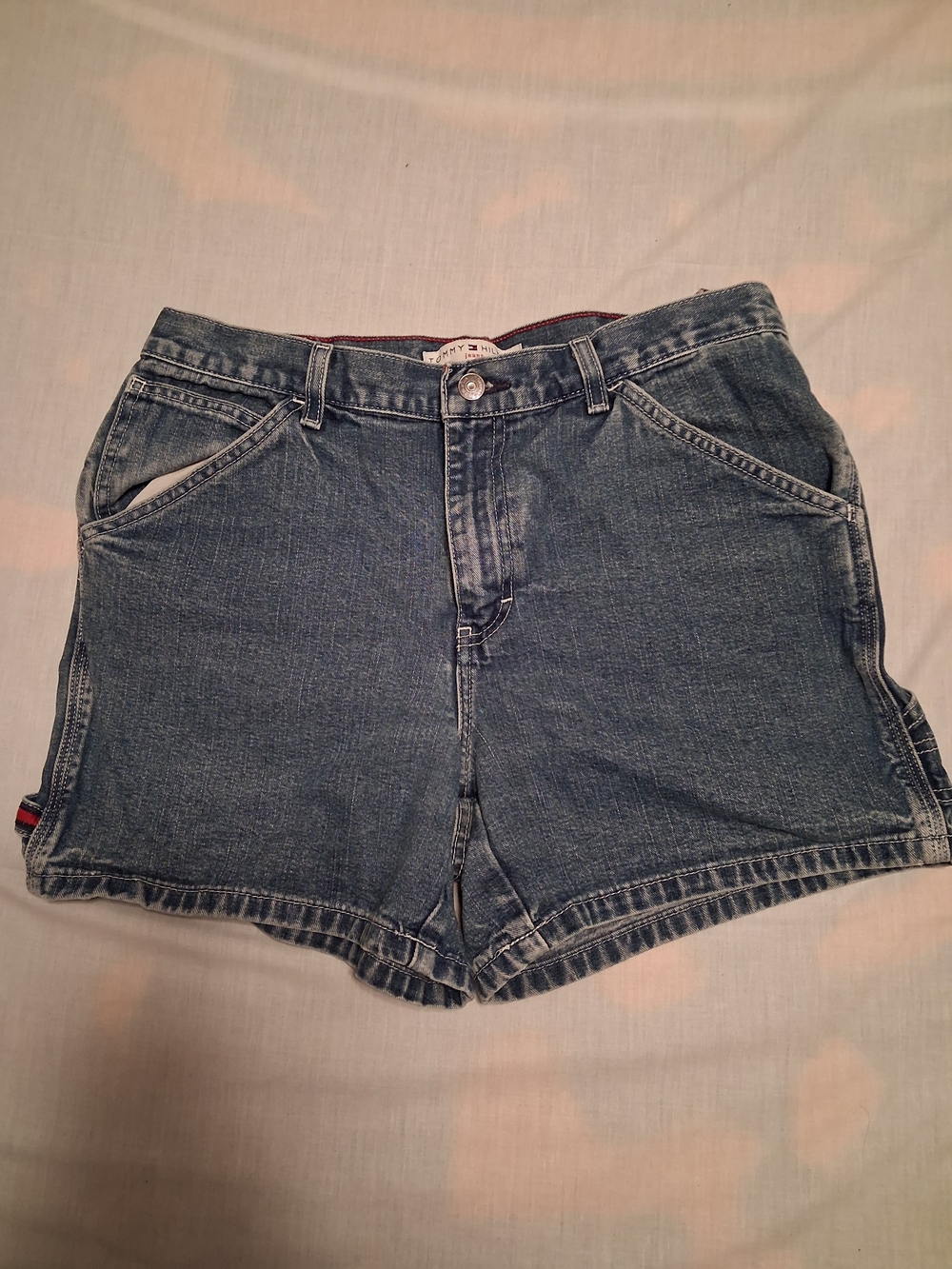 Vintage Tommy Hilfiger Denim Blue Jean Carpenter Shorts
